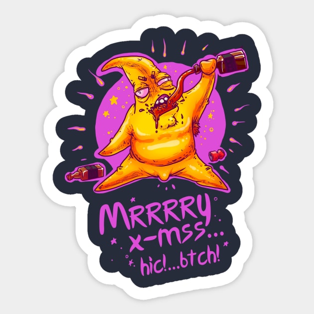 Marry X-mas Alcostar Sticker by Chubasan